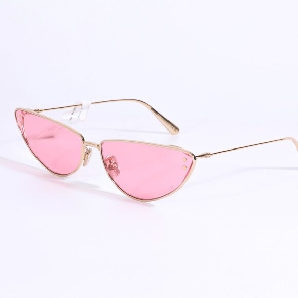 NEW $490.00 DIOR MissDior Cat Eye Gold Sunglasses Pink Lens B1U B0N0 Gucci Case - Picture 3 of 9